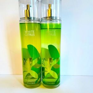 Two White Citrus Bath Body Works